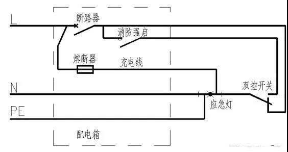 消防應急照明燈具的常亮火線怎么接？