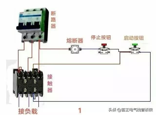 常用交流接觸器實物接線彩圖，簡單明了，一目了然，建議收藏