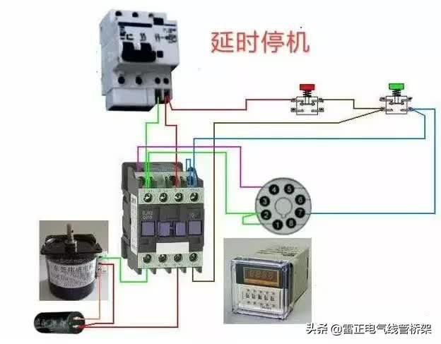 常用交流接觸器實物接線彩圖，簡單明了，一目了然，建議收藏