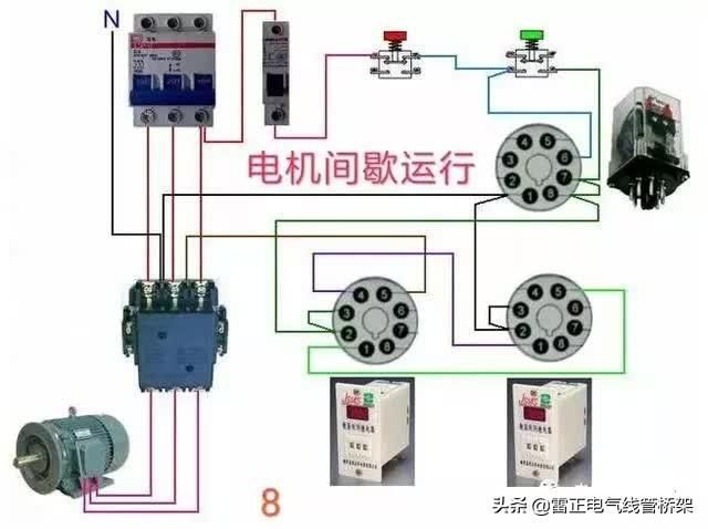 常用交流接觸器實物接線彩圖，簡單明了，一目了然，建議收藏