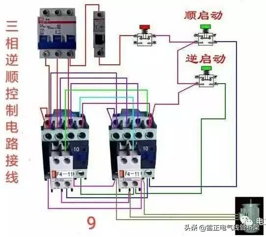 常用交流接觸器實物接線彩圖，簡單明了，一目了然，建議收藏