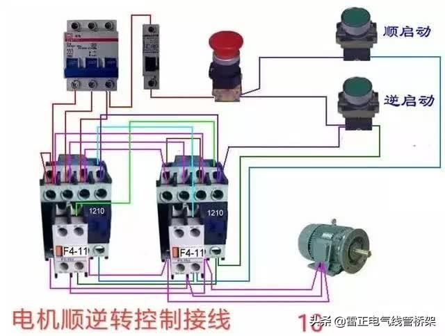 常用交流接觸器實物接線彩圖，簡單明了，一目了然，建議收藏