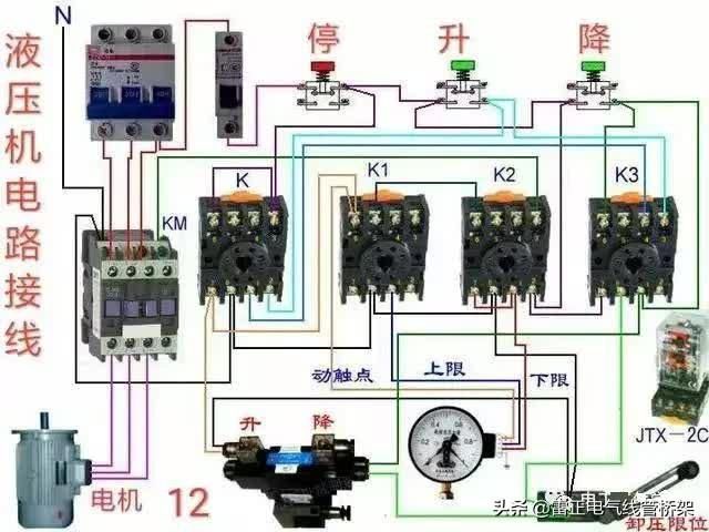 常用交流接觸器實物接線彩圖，簡單明了，一目了然，建議收藏