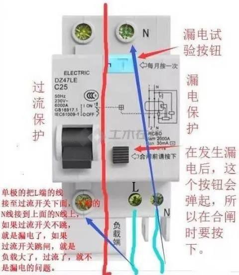 一分鐘學會家用漏電開關跳閘檢修方法！