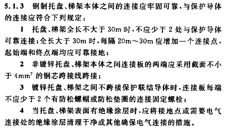 熱鍍鋅線槽驗收規范